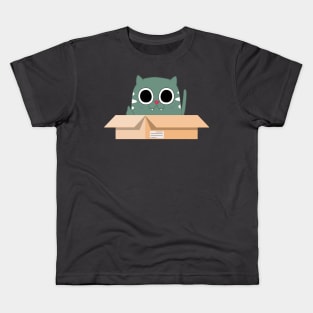 Cat in box. Kids T-Shirt